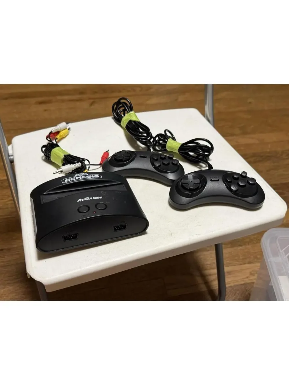 Atgames Sega Genesis Classic Mini Game Console w/controllers , ( No Power Cord )